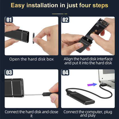 M2 SSD Case Dual Protocol M.2 NVME SATA External Enclosure M.2 to USB3.1 Type C SSD Adapter for NVME PCIE NGFF SATA SSD Disk Box