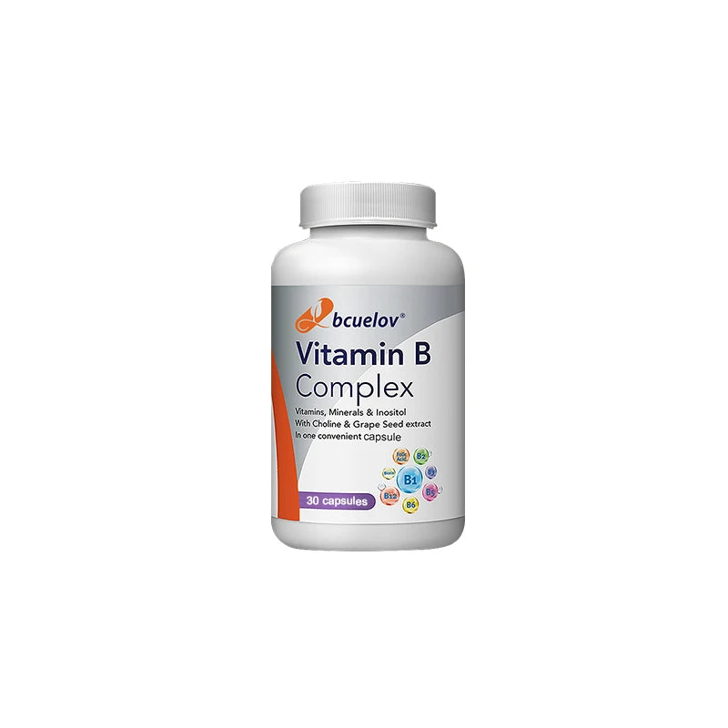 Vitamin B-Complex - Nervous System Support - Supports Energy Metabolism and Enhance Immunity - Non-GMO, Vegan, Gluten Free