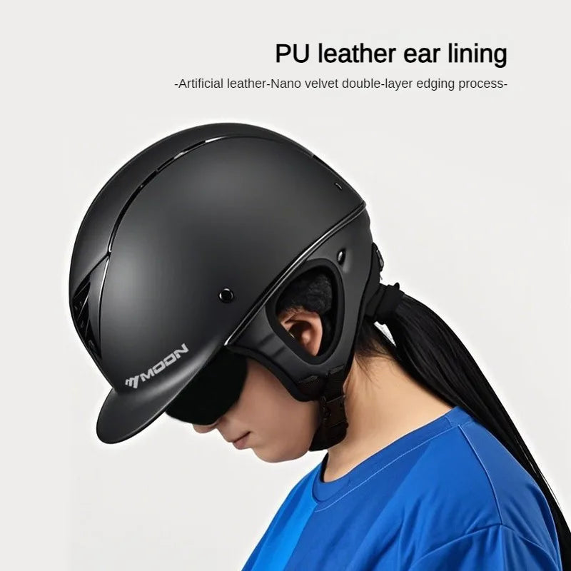 Safety Wen and Women Horse Riding Caps Adjustable Equestrian Helmet Good Air Permeability Horse Riding Helmet Protective Gear