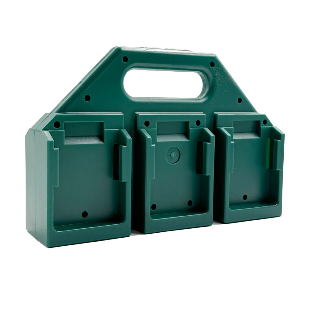 6-Slot Battery Carrying Holder for Makita 18V battery, Batteries Case Storage Organizer Rack, Portable Battery Caddy with Handle