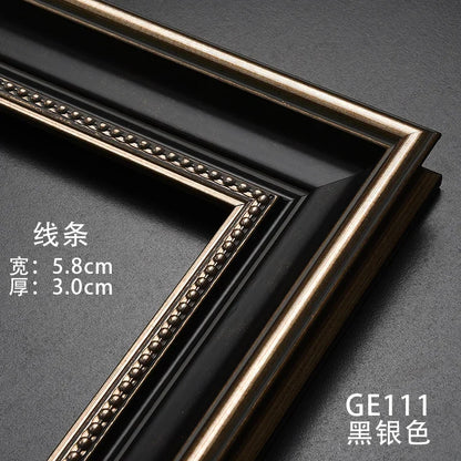 Gold Paint Frame Oil Paintings Wall Art Pictures Frames Embroidery Frame Home Decor Porta Retrato Digital Personalized Gift