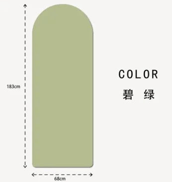 Anti Slip Custom Yoga Mats Eco Friendly Natural Rubber Oval Curve Pu Yoga Mat Arch Pill Shape Arched  Yoga Mat Thick 5mm