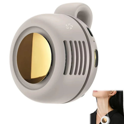 Portable Fan Mini Handheld Rechargeable Bladeless Electric Fan Clip Waist Fan Suitable for Outdoor Ventilation Desktop Small Fan