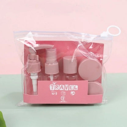 6Pcs Travel Bottle Set for Toiletries, Travel Containers for Toiletries with Clear Zipper Toiletry Bag, Leak Proof Refillable