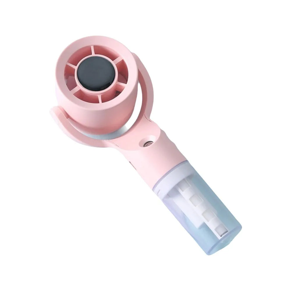 Portable Water Mist Fan Mini Handheld Fan USB Charging 4 Speeds Hanging Neck Spray Fans Portable Personal Hand Held Small Fan