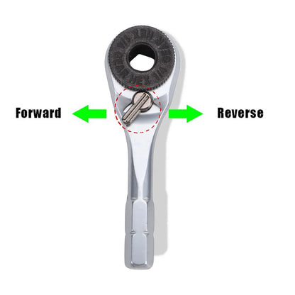 Hex Ratchet Wrench 1/4 Inch Portable Reversible Ratchet Wrench for Car Motorcycle Bike Repair Ratchet Wrench Hex Ratchet Wrench