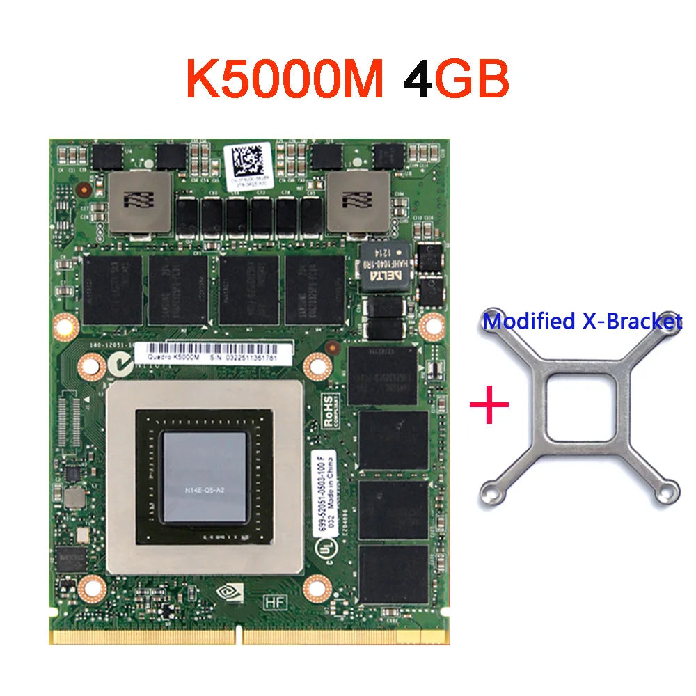 Quadro K610M K1000M K1100M K2000M K2100M K3000M K3100M K4000M K4100M K5000M K5100M Video Card For iMac A1311 A1312 2010 2011