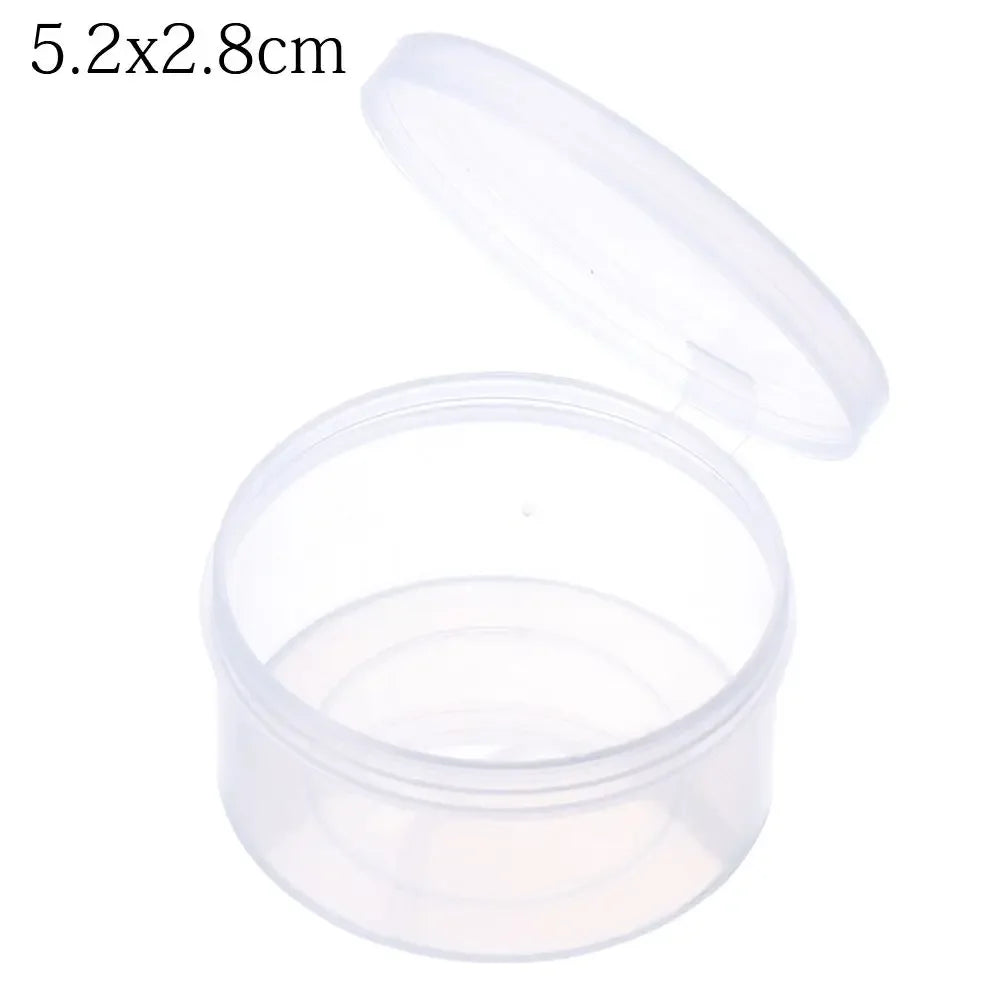 1Pcs Plastic Transparent Storage Box Small Items Sundries Jewelry Organizer Case Beads Container Pill Chip Box Tools Accessories