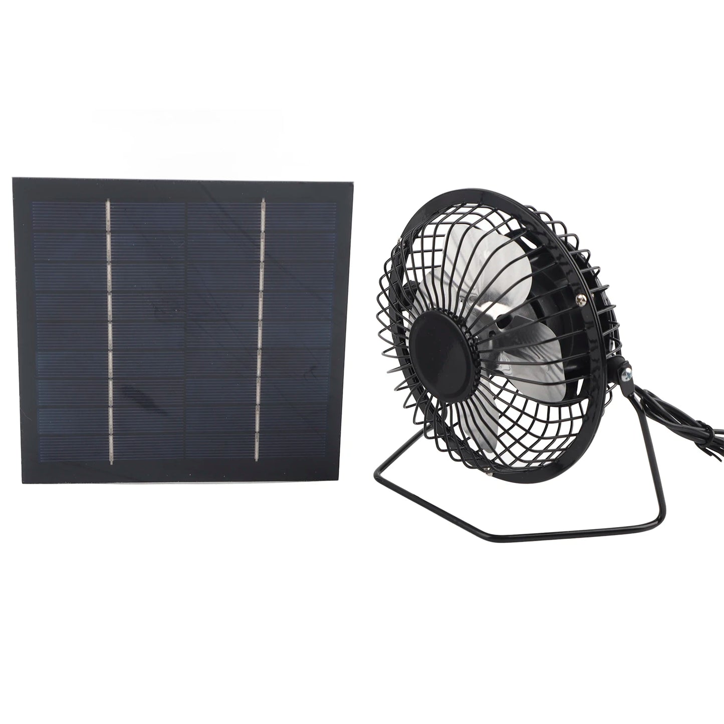 Portable Fan Solar Panel Powered Fan 5W Mini Solar Panel with Portable Cooling Fan Photovoltaic Solar Panel Set for Greenhouse
