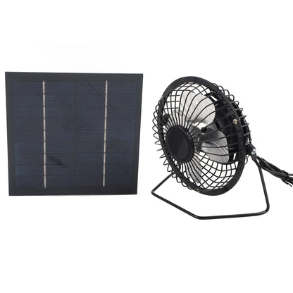 Portable Fan Solar Panel Powered Fan 5W Mini Solar Panel with Portable Cooling Fan Photovoltaic Solar Panel Set for Greenhouse