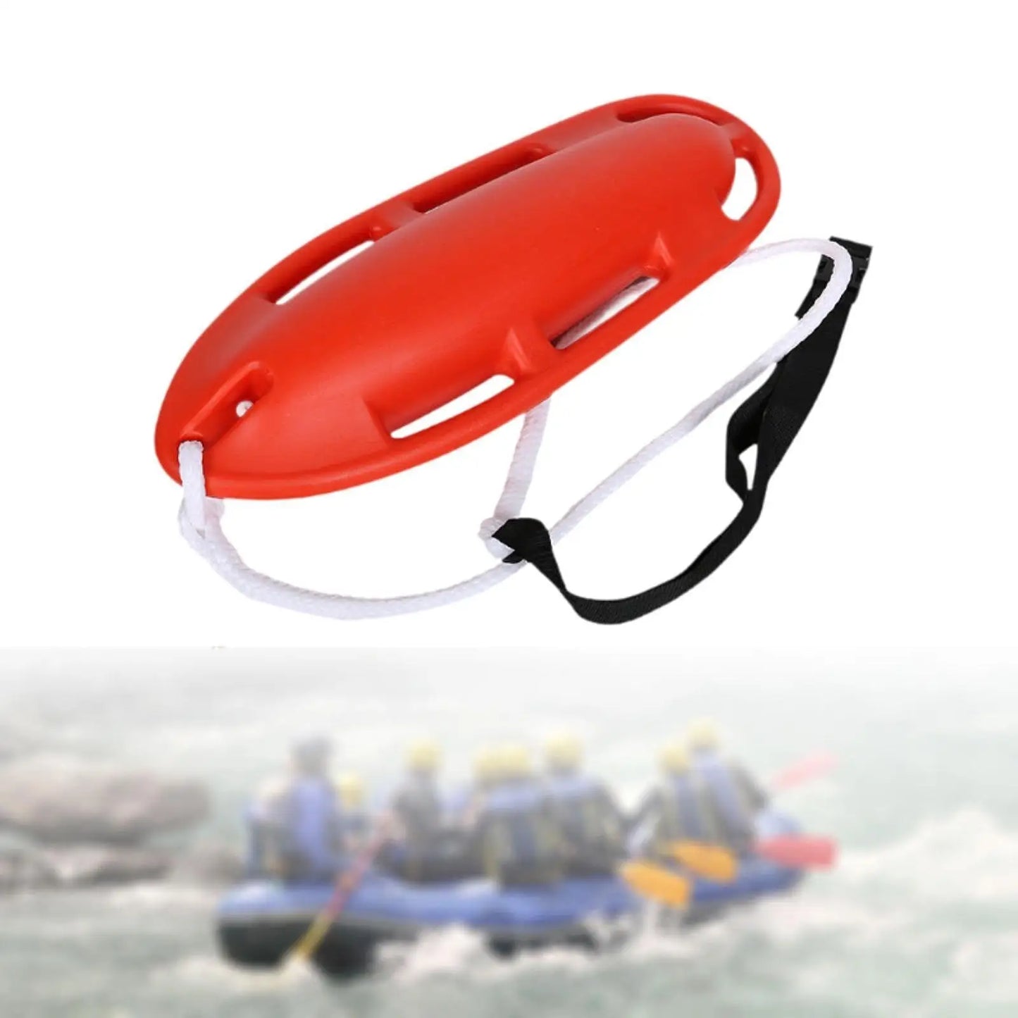 6 Handle Rescue Can Rescue Gear Survival Swim Buoy with Adjustable Waist Belt Snorkeling Kayaking Canoeing Rafting Accessories