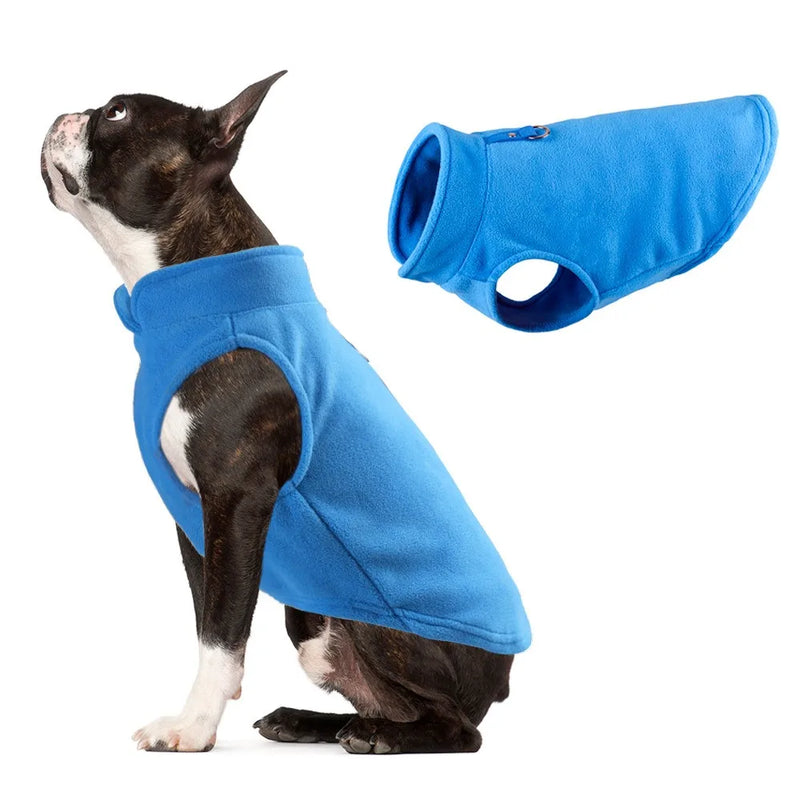 Warm Fleece Dogs Clothes Pet Dog Jacket Vest With D-Ring For Small Dog Cats Clothing French Bulldog Costumes Chihuahua Coat