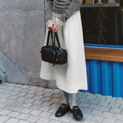 Semir Skirt Women 2025 New Spring Elastic Waist Solid Color Versatile Spring New Version Hip-covering A-line Umbrella Skirt