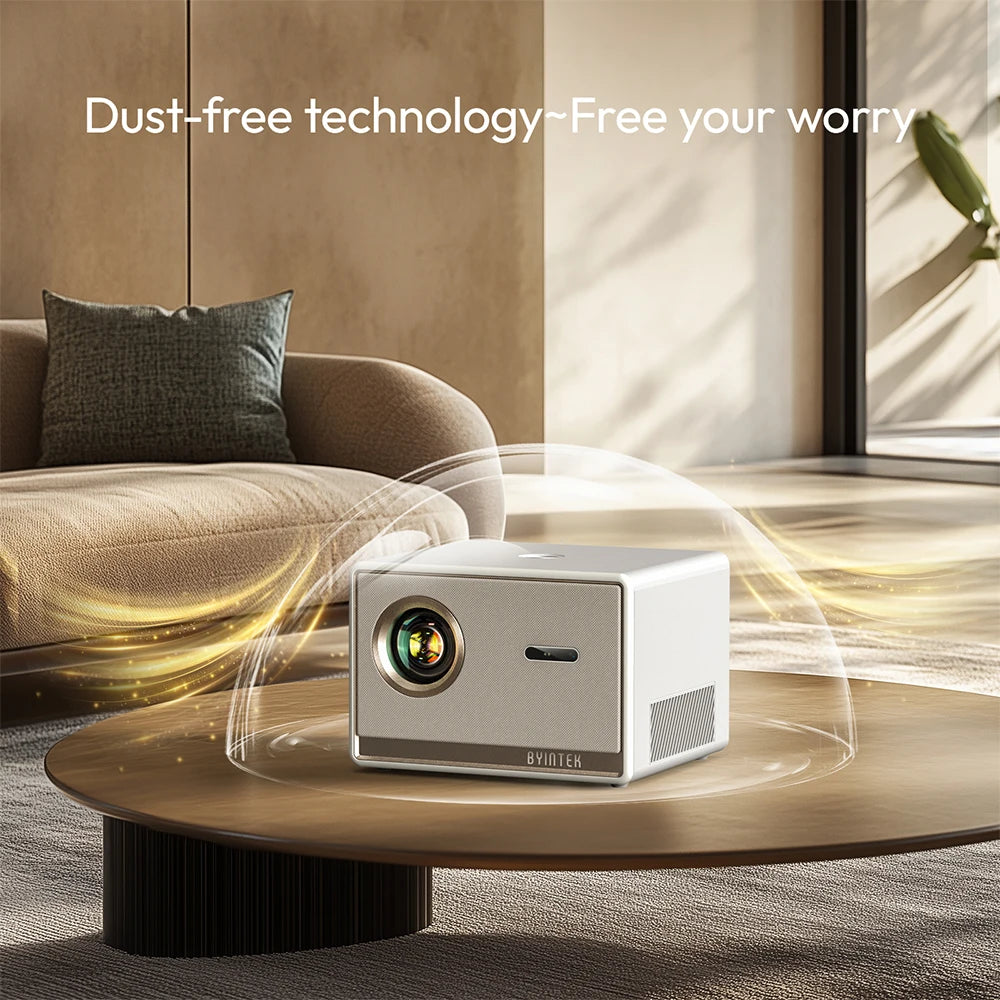 BYINTEK PLATO T5 1080P Projector 4K 1000ANSI Smart Android 9.0 ProfessionalBass Wifi 6 Projetor Office Home Theater  Projectors