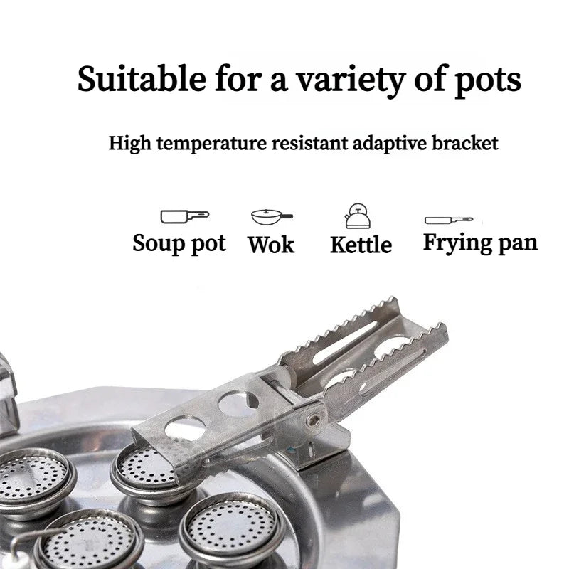 Mountainhiker Five/Seven Stars Portable Gas Stove Burner for Outdoor Camping Hiking Picnic BBQ Cooking Furnace Tourist Supplies