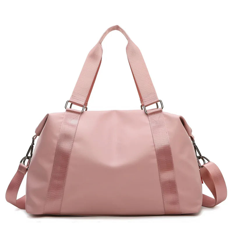 Women's Large Travel Bag Multi-Functional Duffle Tote Bag Handbags Nylon Waterproof Shoulder Bag Women Wet Dry Pockets Gym Bag
