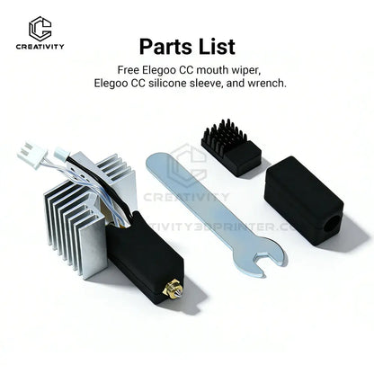 Upgrade Elegoo CC Hotend 0.2/0.4/0.6/0.8mm Size Assembled Extruder Hotend Kit for Elegoo Centauri Carbon Hotend/ Centauri Nozzle