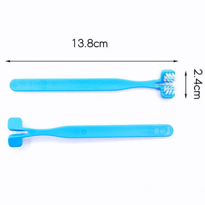 Dog Toothbrush Double Sided Pet Toothbrush Set Oral Care Double Head Toothbrushes 2PCS Set for Dog Teeth Cleaning Pet Products