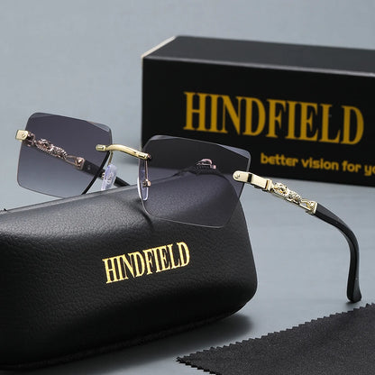 A set of frameless sunglasses, exquisite and fashionable, suitable for daily wear, travel, and boutique gifts;