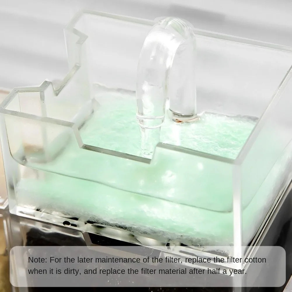 Three-in-one External Aquarium Filter Plastic Silent Fish Tank Filter Box Built-in Oxygenated Water Purifier Aquarium