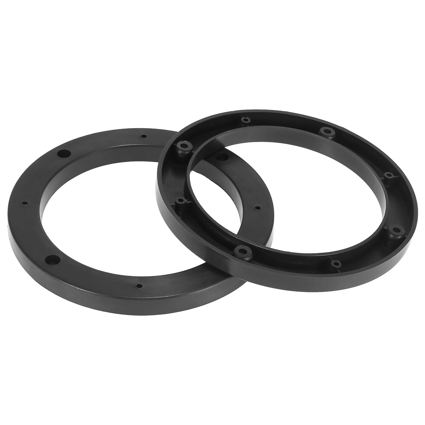 X Autohaux 2-4pcs 4 Inch 5 Inch 6.5 Inch Car Black Hollow Universal Speaker Spacer Mounting Spacer Plate Plastic 120mm ID