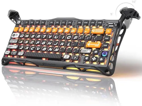 GravaStar Mercury K1 Pro Wireless Mechanical Gaming Keyboard, 75% Layout RGB Custom Keyboard E-sports, gaming keyboard