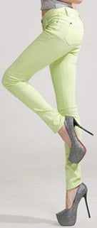 High waist jeans for women 2022 winter autumn jeans woman skinny slim OL office denim pencil pants female jeans femme trousers