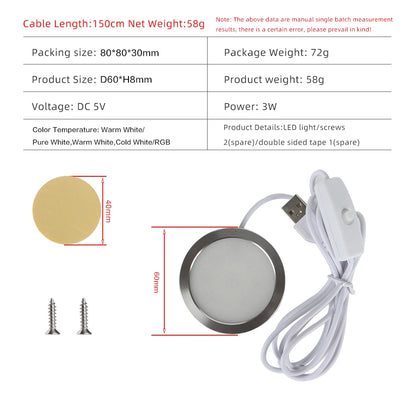 For Bambu Lab Led Lamp Kit 3D Printing RGB Cold Warm White LED Light DIY Model Without Lamp Shell 001 Bambulab 3d Print parts