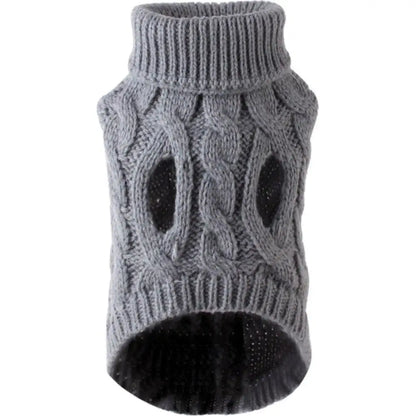 Pet Dog Sweater Small Dog Clothes Fashion Autumn Winter Solid Knitting Warm Comfort Clothing Cat Puppy Clothes Costume