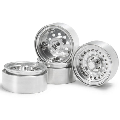AXSPEED Aluminum Alloy 1.9 inch Beadlock Wheel Rims Hubs 27mm for TRX-4 D90 Axial SCX10 CC01 1/10 RC Crawler Car Truck Parts