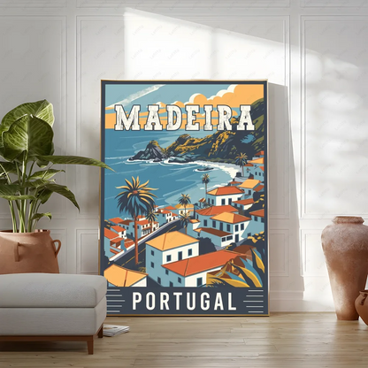 Pictures Portugal Painting Poster Room Decor Home Decoration Interior Wall Art Printing Waterproof Bathroom BedRoom Posters Gift
