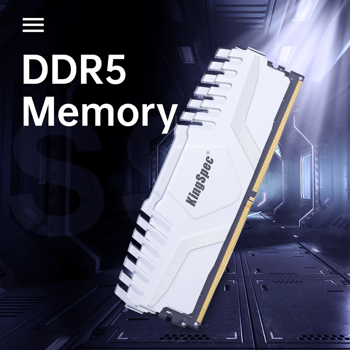 KingSpec Memoria RAM DDR5 5600mhz 6400MHz 6000MHz 16GB 32GB 16GBx Gaming Desktop Memory Ram 288Pin DIMM DDR5 RAM XMP 3.0