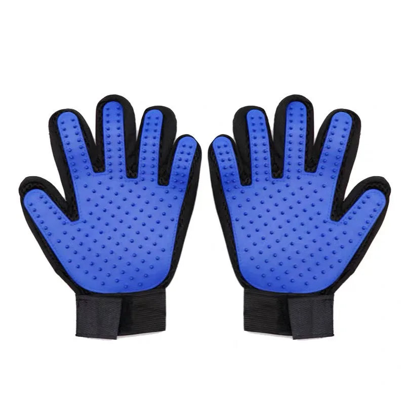 Pet Hair Removal Grooming Gloves Rubber Massage Brushes Effective Cat Fur Cleaning Tool for Daily Cat Care and Grooming Supplies