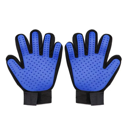 Pet Hair Removal Grooming Gloves Rubber Massage Brushes Effective Cat Fur Cleaning Tool for Daily Cat Care and Grooming Supplies
