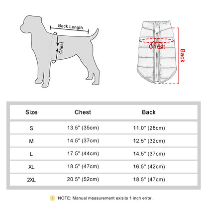 Winter Dog Jacket Vest Warm Pet Clothes Puppy Coat For Small Medium Dogs Cats Outfit Chihuahua French Bulldog Clothing Perro