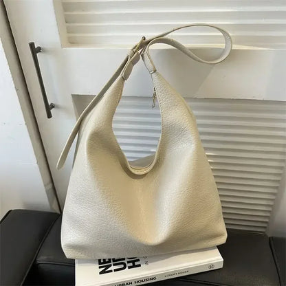 Fashion Leather Tote Bag for Women 2024 Trend Female Simple Large High Capacity Shoulder Bag Women Handbags Messenger Bags