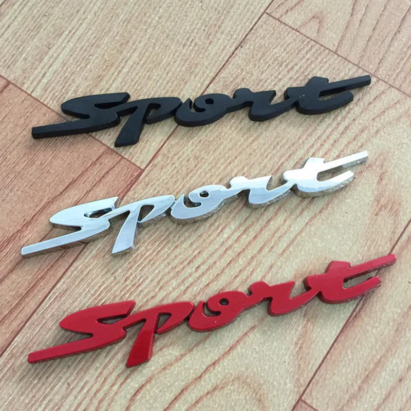 Car Accessories Stickers Styling Metal 3D Plating Auto Car Trunk Modified Racing Sport Word Letter Emblem Badge Decal Stickers