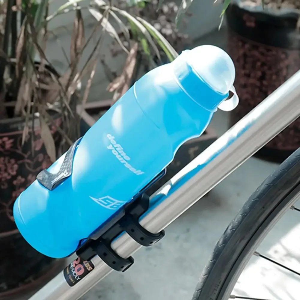 Bicycle Water Bottle Holder Adaptor 5 Colors Silicone Bottle Cage Strap Seatpost Fork Frame Multi Location Mounting Bike Parts