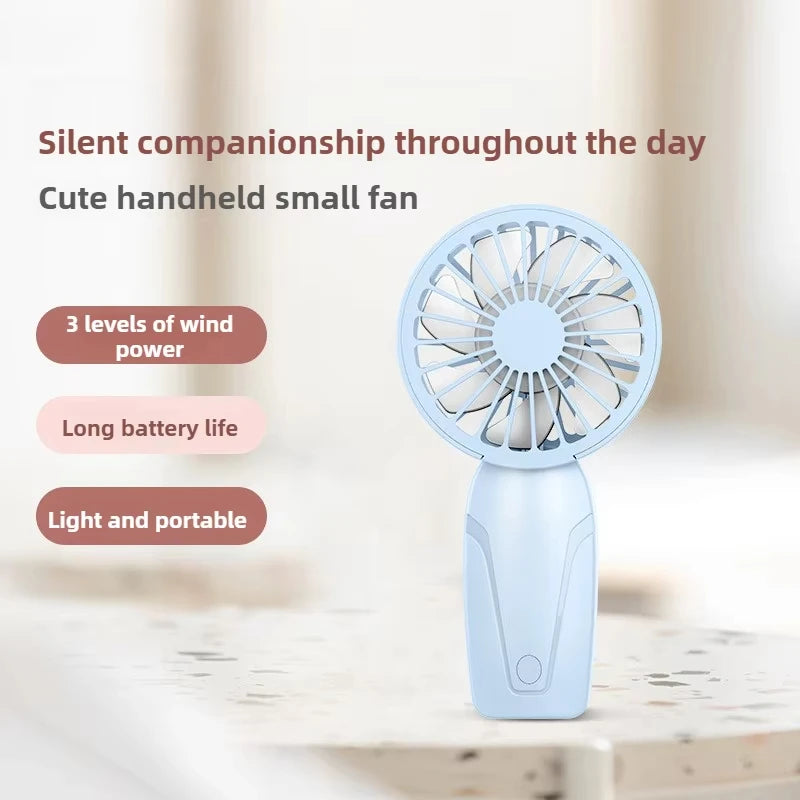 Portable Handheld Small Fan Lightweight Cute Appearance USB Rechargeable Mini Fan Summer Portable Mini Pocket Cooling Fans