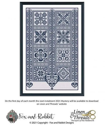 Beautiful Fox Cross Stich Embroidery Set Electronic Drawing Cross Stich Needlework PDF By Email 15TH
