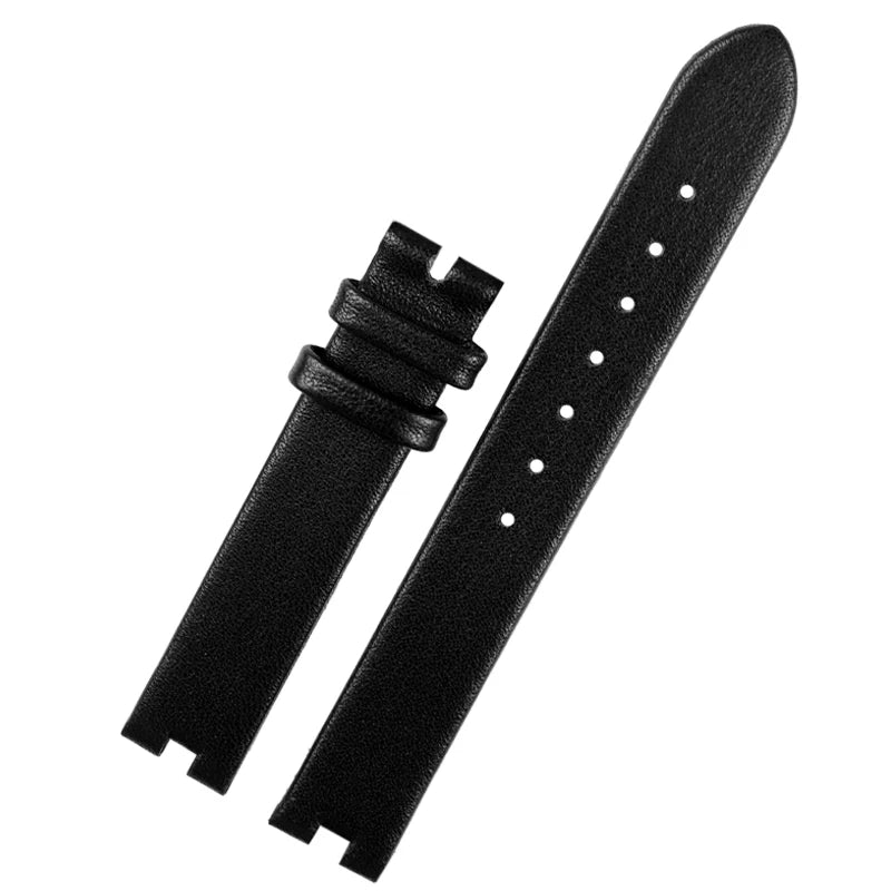 12-4mm 14-4mm Women's  Leather Watch Strap For Gucci Leather Notch Watch band YA141401 YA141505  Leather Watch Chain Wristband