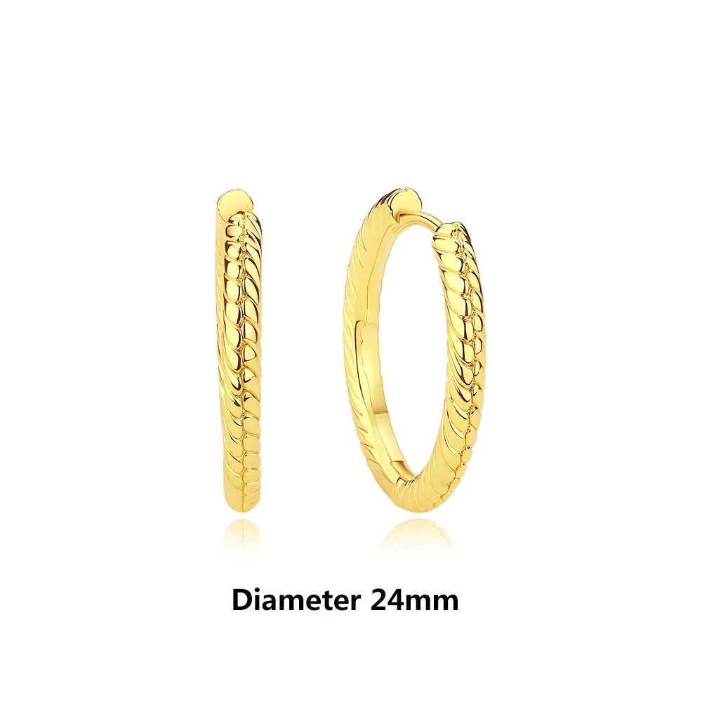 New 2026 Original 925 Sterling Silver Earrings For Women Piercing Hoop Love Heart Earings Rose Gold Wedding Gift Luxury Jewelry