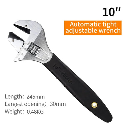 Adjustable Ratchet Wrench with Non-Slip Handle, Plumbing Bathroom Pipe Repairing Tool  Ratchet Monkey Wrench