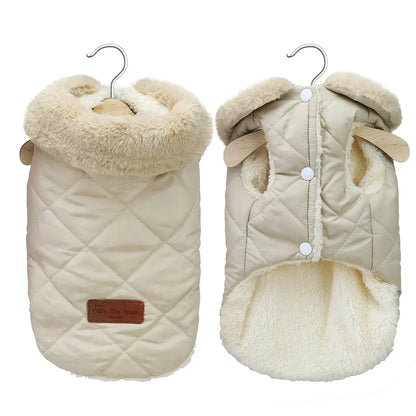 Winter Warm Pet Dog Jacket Clothes Pink Cute Small Medium Dogs Clothing Pet Puppy Cat Outfits French Bulldog Coat Vest Chihuahua