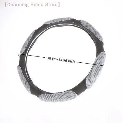 【M】Steering Wheel Cover Suitable For 38cm Diameter Car Accessories Interior Steering Wheel Protective Decoration Universal