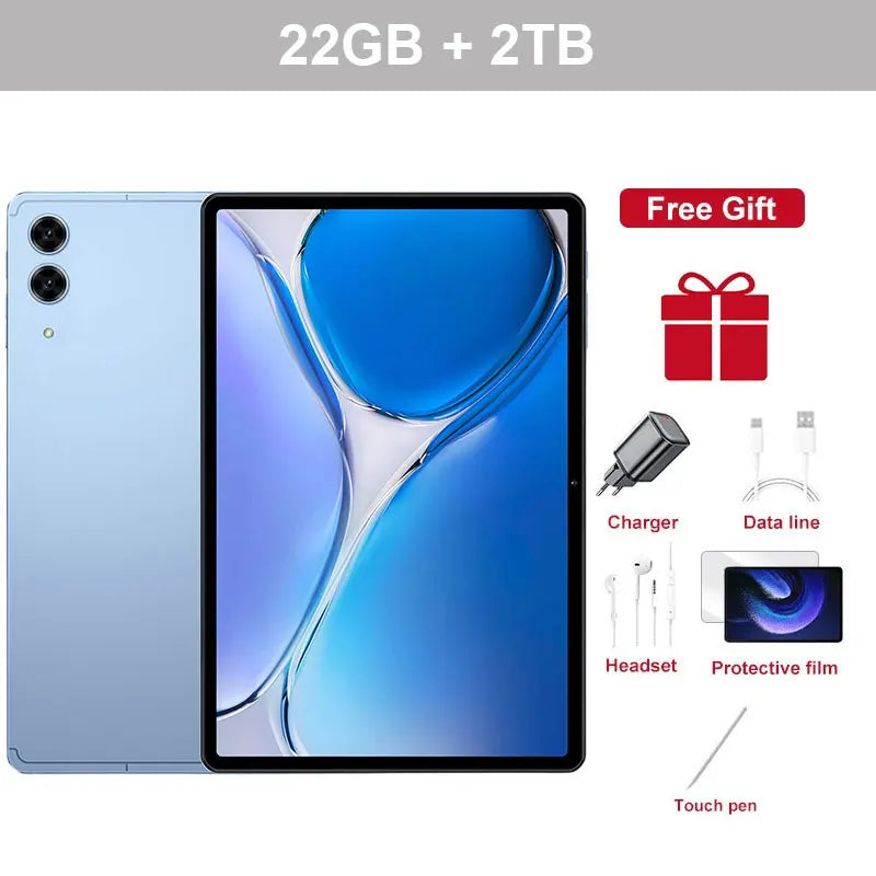 High-end Pad 7S pro Children Tab Global Version 10.Inch Android 15 22GB+2TB Tablet 5G Dual SIM Original Kids Gift Tablet PC+Box