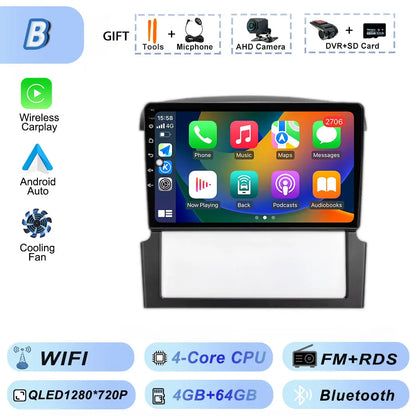 GPS Navigation for Kia Sorento BL 2002-2011 Car Radio Stereo Multimedia Video Player Android 15 Wireless Carplay Android Auto BT