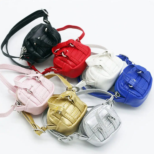 Cute Mini Handmade Doll Crossbody Bag For 1/6 1/8 BJD Handbag Shoulder Bags