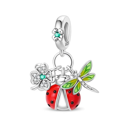 Colorful 925 Sterling Silver Mushroom Rabbit Beads & Toucan Dangle Charm Fits Bracelet Boutique Beautiful Pendant Gifts