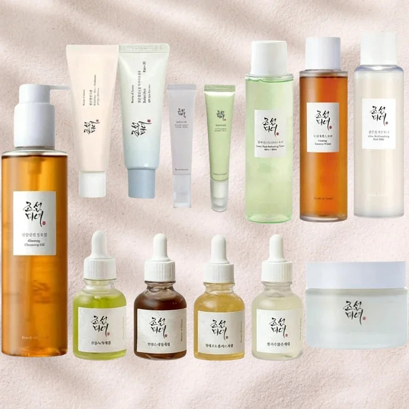 Korean Brand Refreshing Toner Moisturizing Face Cream Eye Cream Skin Essence Oil Rice Probiotic Skincare Set Sunblock Sunscreen